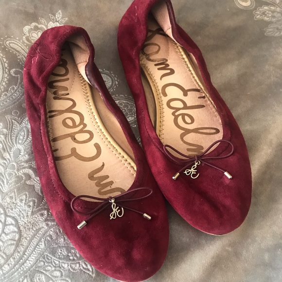 sam edelman burgundy flats